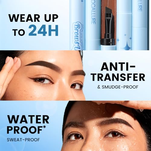 FOCALLURE Dark Brown Eyebrow Pomade - Long-Lasting Brow Filler