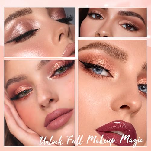 20-Color All-In-One Makeup Palette - Eyeshadow, Blush & Highlighter