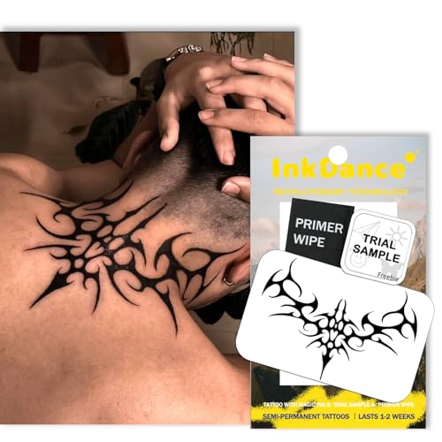 InkDance Neo-Tribal Waterproof Temporary Tattoo - 1-2 Week Wear
