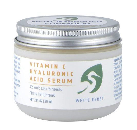 White Egret Vitamin C Hyaluronic Acid Cream, 2 Ounce