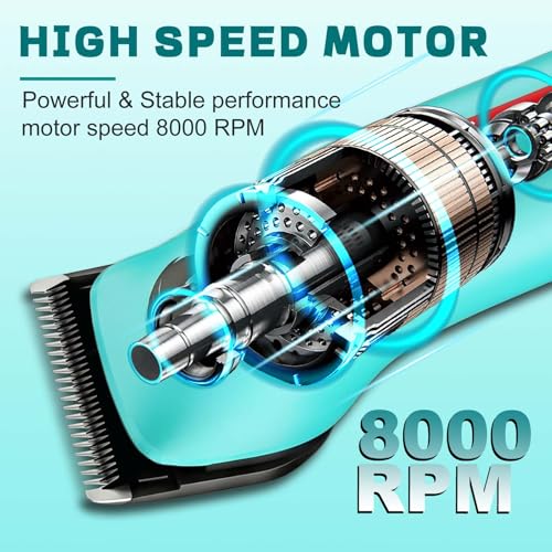 VGR 160 Cordless Hair Clippers for Men - 440min Runtime, Metal Body