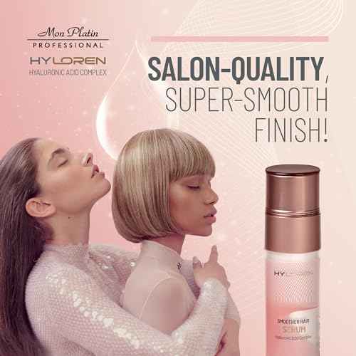 Mon Platin Professional Hair Care Product Serum with Hyaluronic Acid for Straightened Hair, 1.69 Fl Oz