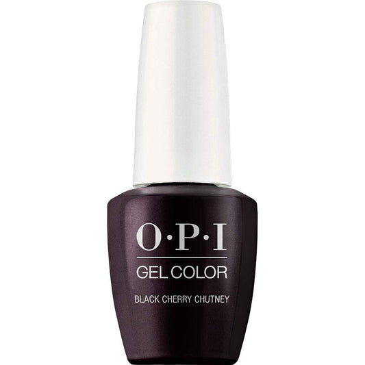 OPI GelColor, Black Cherry Chutney, Red Gel Nail Polish, 0.5 fl oz