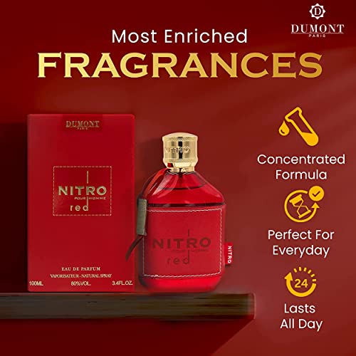 Dumont Nitro Red 3.4 oz Eau de Parfum for Men