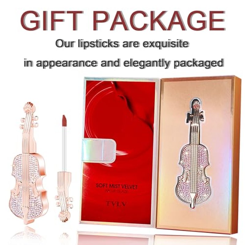 2Pcs Velvet Matte Lipstick Set – Long Lasting Waterproof Red