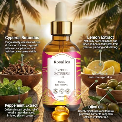 Cyperus Rotundus Oil Hair Removal Serum - Natural Inhibitor