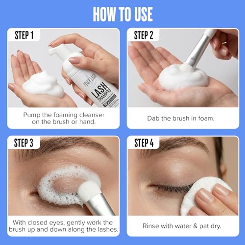 Stacy Lash Eyelash Extension Shampoo with Brush - 50ml