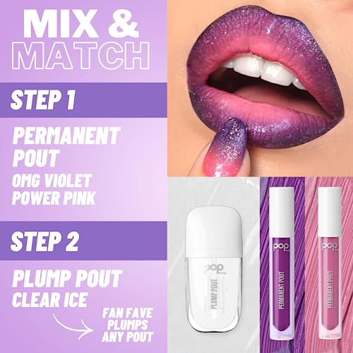 POP Beauty Plump Pout Clear Ice Lip Plumping Oil Gloss