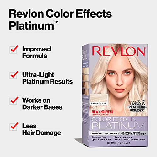Revlon Color Effects Platinum Hair Dye Kit, Ammonia Free