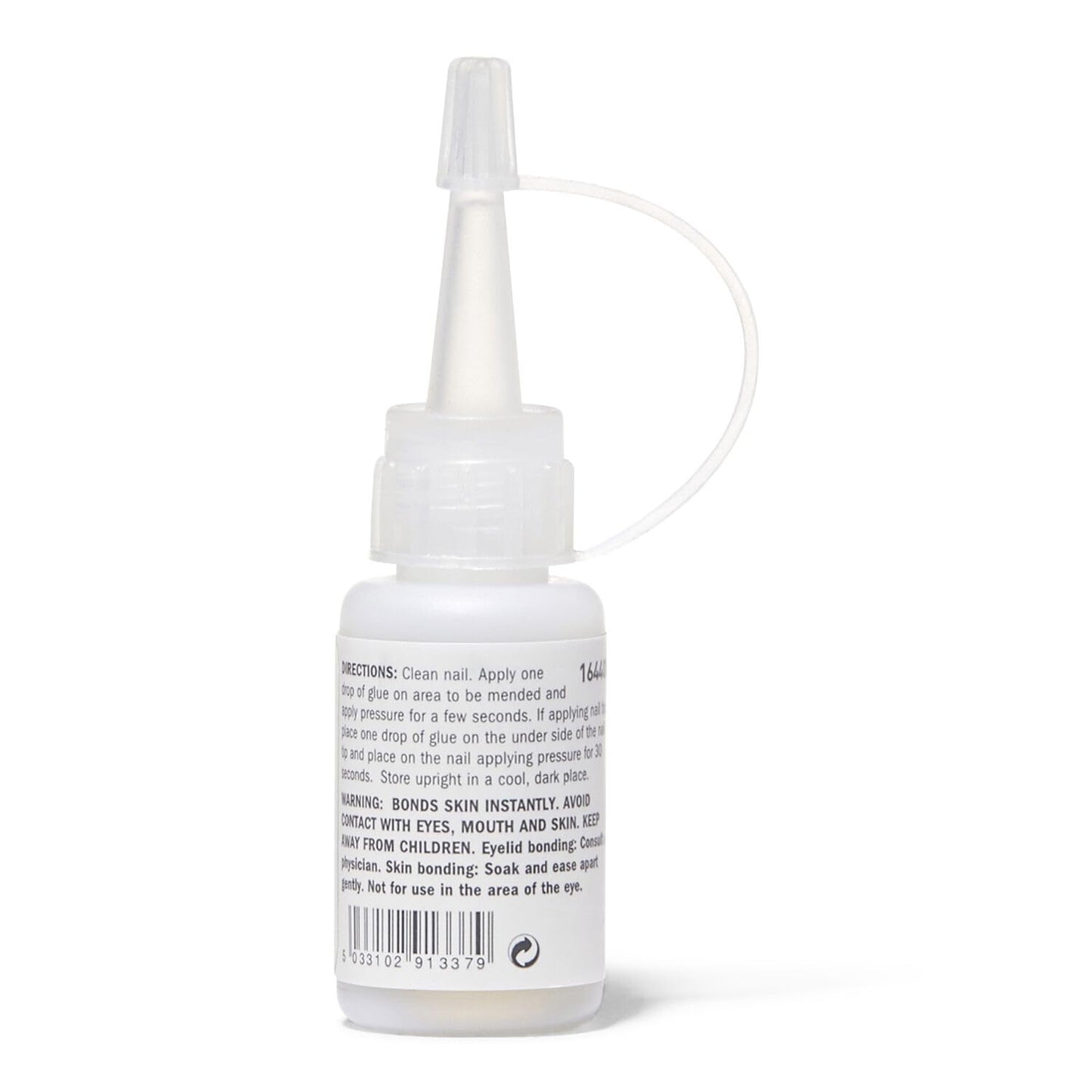 Beauty Secrets Quick Dry Nail Glue .5 Fl Oz Bundled with Zebra Cushion Nail File Medium Coarse 180/100 Grit (2 Pack) by Beauty Secrets