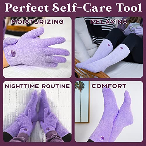 Purple Canyon Moisturizing Socks & Gloves Set - Aloe Vera & Vitamin E Spa