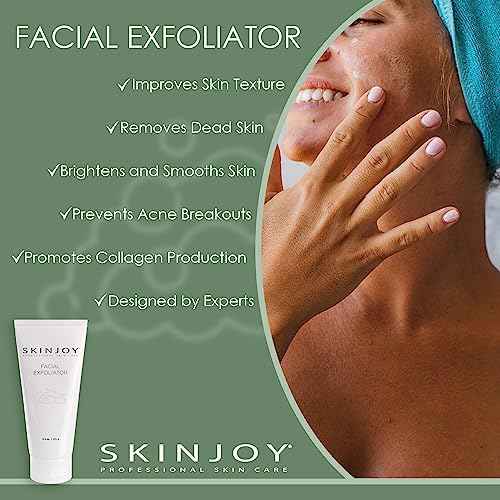 Face Exfoliator, Face Scrub with Jojoba and Beeswax Beads, Facial Skin Care Products, Blackhead Remover, Exfoliate for Face - 6.2 Oz / 175 g