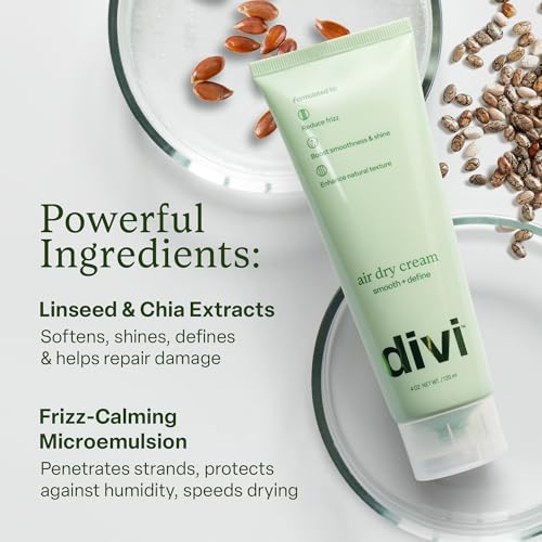 Divi Air Dry Styling Cream for Curly & Wavy Hair - 4 Oz