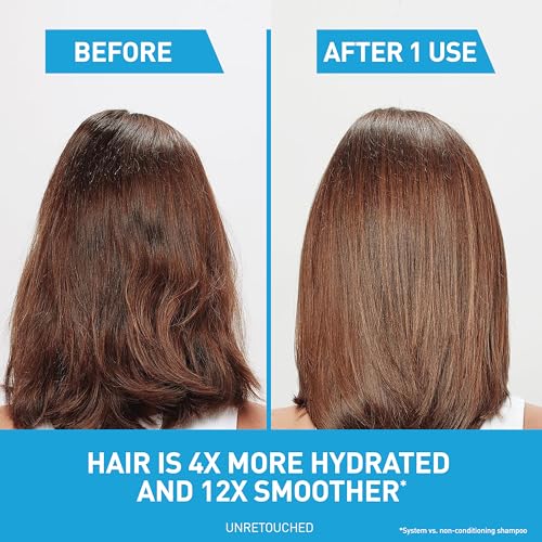 CeraVe Hydrating Anti Dandruff Shampoo, 1% Pyrithione Zinc Dandruff Treatment With Ceramides, Niacinamide & Hyaluronic Acid, Helps Eliminate Flakes & Provides Itchy Scalp Relief, Sulfate Free, 19 Oz