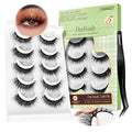 LASHVIEW Self Adhesive Eyelashes - Natural Cat Eye Press On Lashes