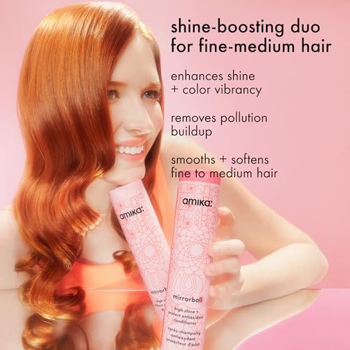 Amika Mirrorball High Shine & Protect Shampoo for Fine to Medium Hair