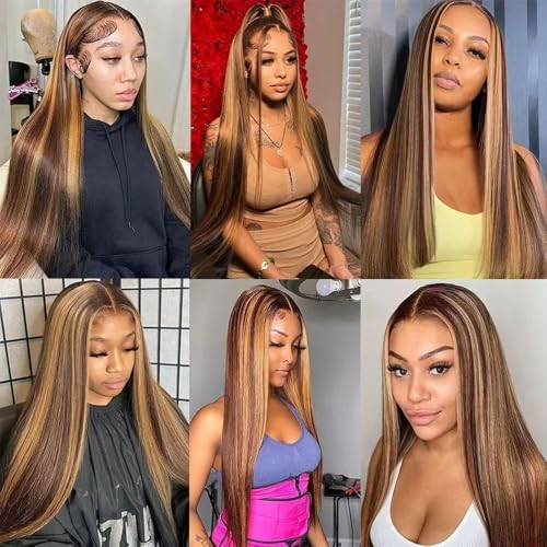 28-Inch P4/27 Honey Blonde Straight Human Hair Bundle - Freiuoke