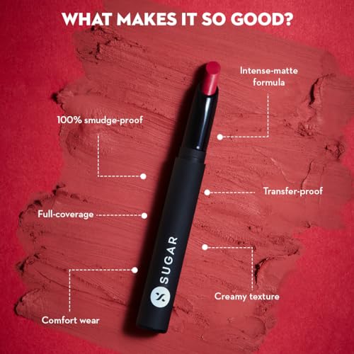 SUGAR Matte Attack Transferproof Lipstick - Red Zeppelin