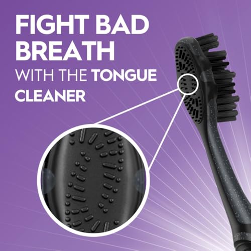 Oral-B 3D White Charcoal Manual Toothbrush 2-Pack, Medium