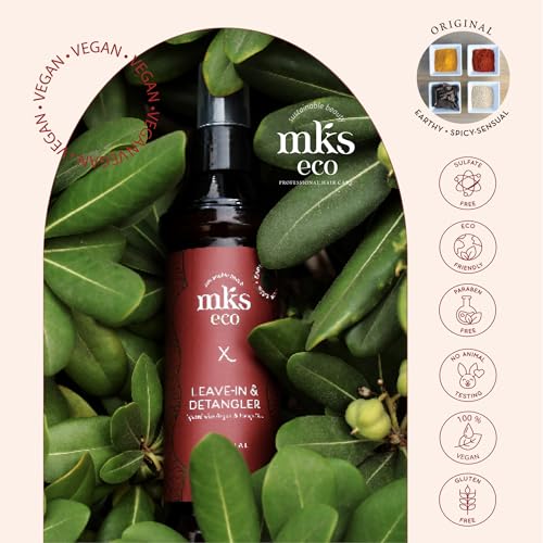 MKS eco X - Leave-In Treatment & Detangler - Moroccan Argan Oil, Hemp Seed Oil - Vegan & Cruelty Free