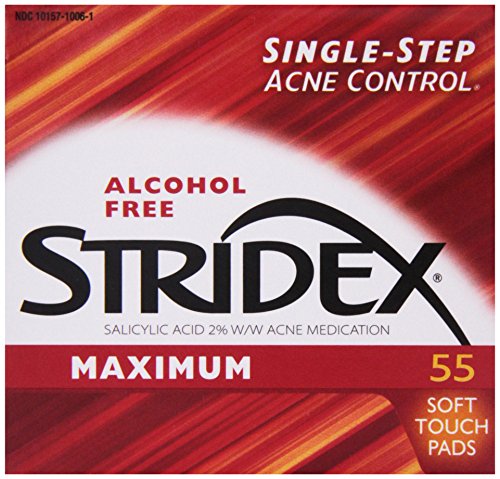 Acne Treatment Pads - Salicylic Acid 2% for Face, Alcohol-Free, 55 Count