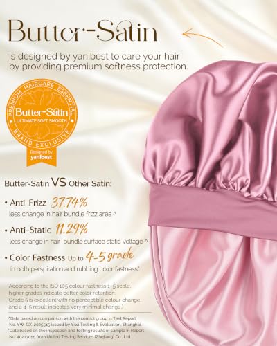 Double Layer Satin Sleep Bonnet for Natural Hair
