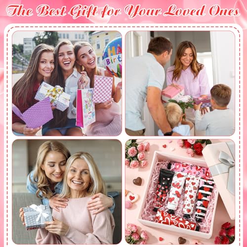 Loopeer 60 Pcs Valentine's Galentine's Day Gifts, galentines Hand Cream bulk, valentines day gifts for employees, Mini Hand Lotion for Valentine Women Coworker Employees Teacher