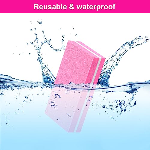 Pink Diesisa Buffer Block Nail Files 60 Pack - Double Sided 100/180 Grit Manicure Buffers