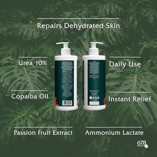 678Brazil Extra Dry Skin Moisturizing Lotion - Deep Hydration - Repairs Dehydrated Skin, Daily Use Moisturizer - Copaiba & Passion Fruit - 16.91 Fl Oz