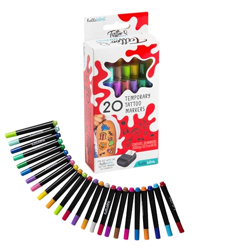 CEACO Temporary Tattoo Refill Markers - 20 Colors