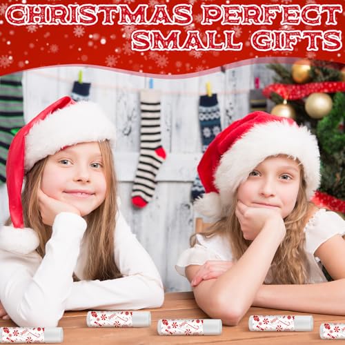 15 Pack Christmas Lip Balms Bulk Christmas Candy Peppermint Cane Scented Holiday Flavor Lip Balm Gifts Xmas Party Gifts Bulk Xmas Items Stocking Stuffers for Women Men Staff Employee (Lollipop 2)