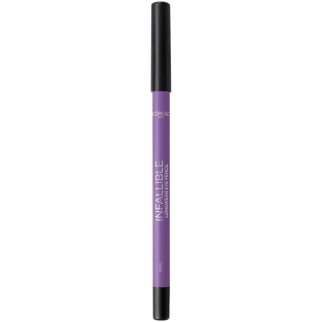 L'Oreal Paris Makeup Infallible Pro-Last Pencil Eyeliner, Waterproof and Smudge-Resistant, Glides on Easily to Create any Look, Purple, 0.042 oz.