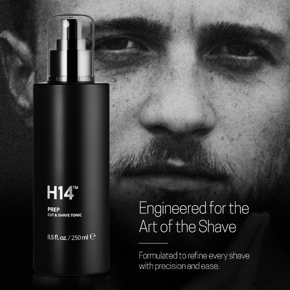 H14 Prep Cut & Shave Tonic for Men – 8.5 fl oz