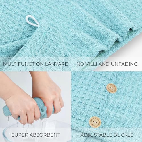 MaopaoBeauty Microfiber Hair Towel Wrap - 2 Pack, 10.6x27.5 Inch