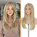 Haloo Blonde Lace Front Wig with Curtain Bangs - 24 Inch