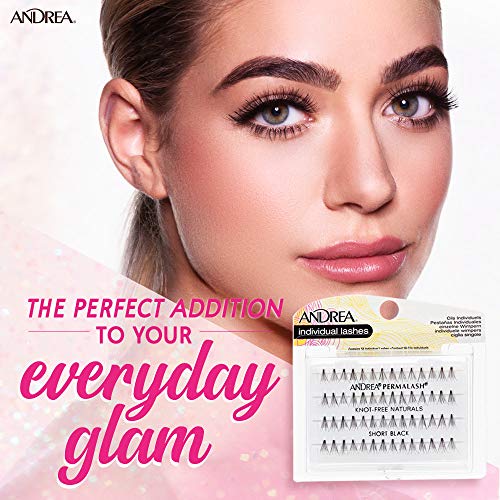 Andrea Knot-Free Naturals Individual Lashes Short Black 2 Pack