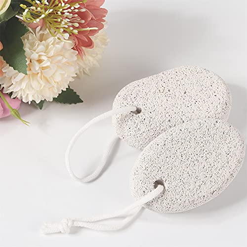 2PCS Natural Pumice Stone Foot & Hand Callus Remover - Lava Pedicure Tool Set