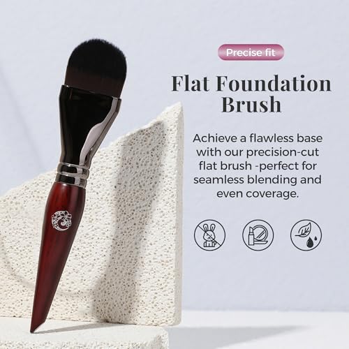 Flat Foundation Brush for Liquid Makeup & Facial Masks