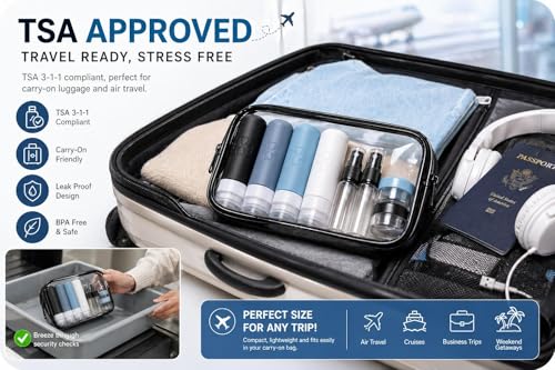 18 Pack TSA Approved Travel Bottles Set – Leak Proof Silicone Containers