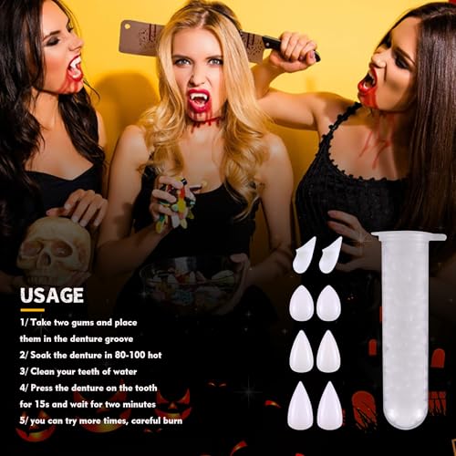 Halloween Vampire Makeup SFX Kit with Liquid Latex & Fake Blood