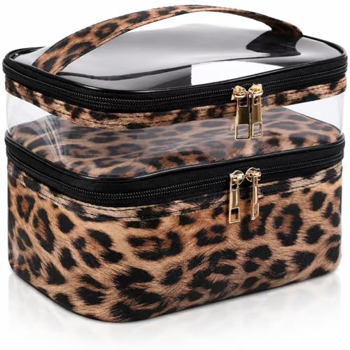 Waterproof Double-Layer Makeup Bag for Travel