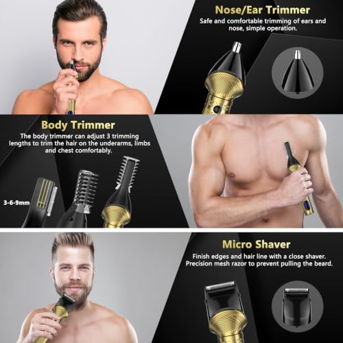 GSKY 6-in-1 Beard Trimmer & Body Hair Grooming Kit for Men