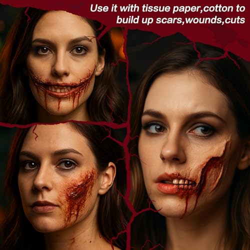 Liquid Latex SFX Makeup - Fake Skin & Wounds for Halloween Costumes