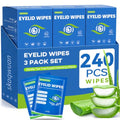 240PCS Eyelid Cleansing Wipes with Tea Tree Oil - Gentle for Sensitive Skin