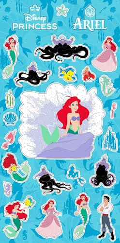 Little Mermaid Temporary Tattoo & Sticker Party Pack - 50 Tattoos + 150 Stickers