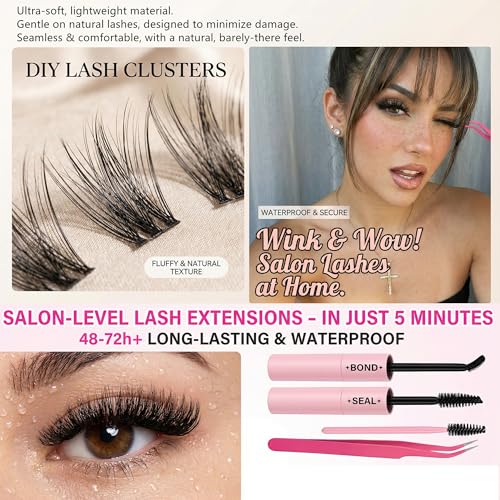 Lash Clusters Kit 800 Pcs D Curl Volume Eyelash Extensions