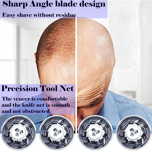 Shaver Replacement Blades compatible with Skull Shaver Pitbull Gold Pro Shaver £¬Men's Electric Shaver Replacement Heads,Replacement Heads for Electric Shavers£¬8Count