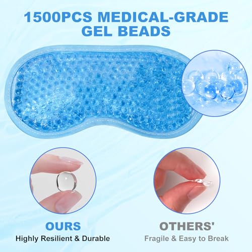 Reusable Gel Eye Mask - Hot Cold Therapy for Puffiness & Migraine