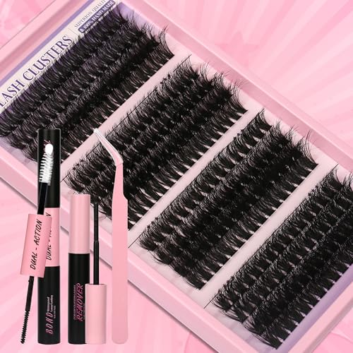 280Pcs Wispy Lash Clusters Kit - DIY Eyelash Extensions with Tools