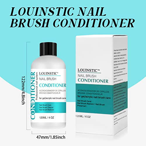 Nail Brush Cleaner and Conditioner | 120ml Gel & Acrylic Brush Cleaner